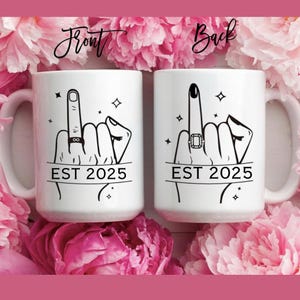 Personalized Mr and Mrs Mugs, Newlywed Coffee Cups, Bridal Shower Gift, Wedding Present, Custom Gift for Couple