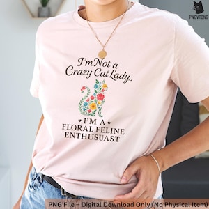 Wildflower Cat PNG, Flower Cat Sublimation, Cat Shirt PNG, Spring Kitten PNG, Summer Cat Design, Cat Lover Clipart Download