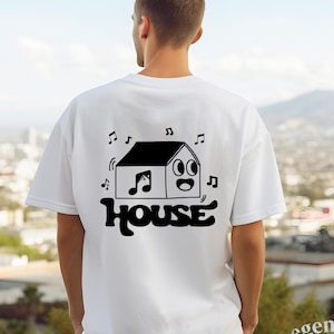 House Music T-Shirt Chicago, Turntable Deep House Tee, EDM Rave Outfit, Acid House Vibes, Shirt for House Music Lovers, DJ Merch