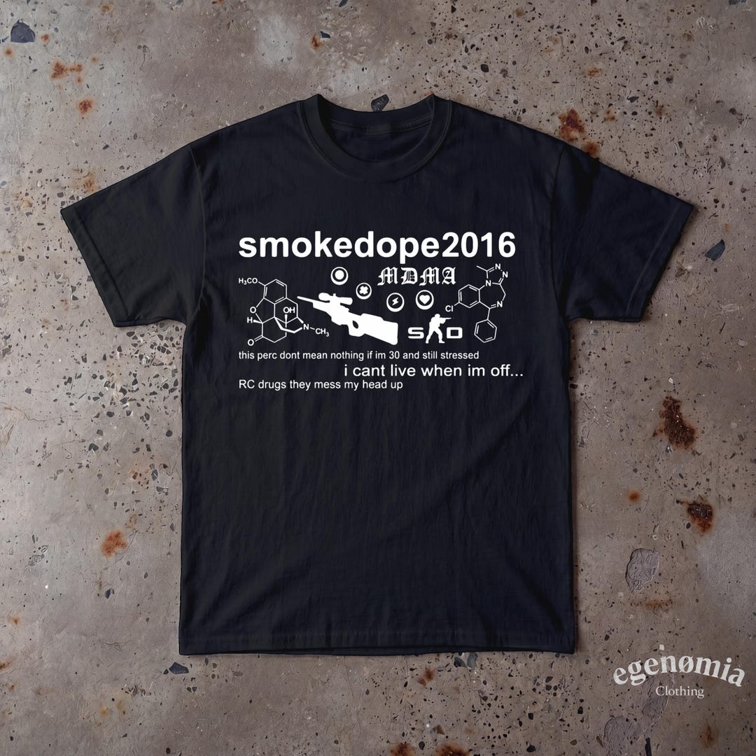 Smokedope2016 Merch Tee, the Comedown Tour Underground Rap Shirt