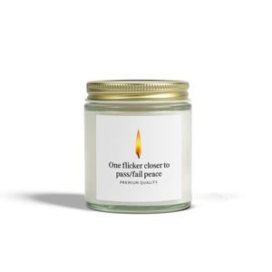 Geurkaars kokosnoot abrikoos - één flikkering dichter bij slagen/mislukken vrede, stress, woondecoratie, cadeau-idee, yoga, meditatie, ontspanning