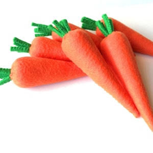 Felt food carrot eco friendly children's felt pretend play food for toy kitchen, felt carrot, toy carrot, felt vegetables, Easter photo prop