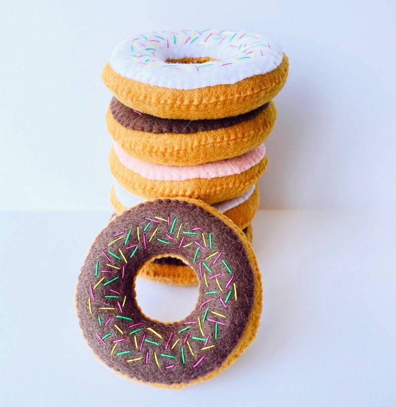 Felt Food Donut Play Food Donut Felt Toy Donuts Pretend Etsy