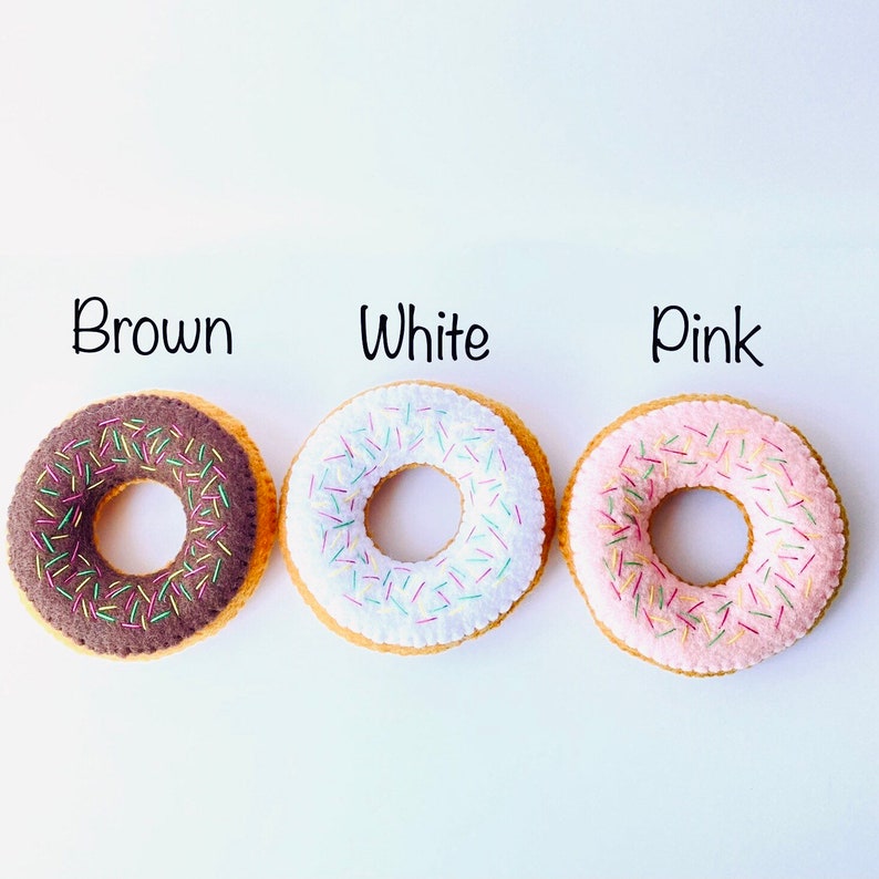 Felt Food Donut Play Food Donut Felt Toy Donuts Pretend Etsy