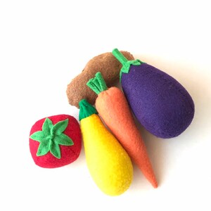 Felt food vegetable set image 8