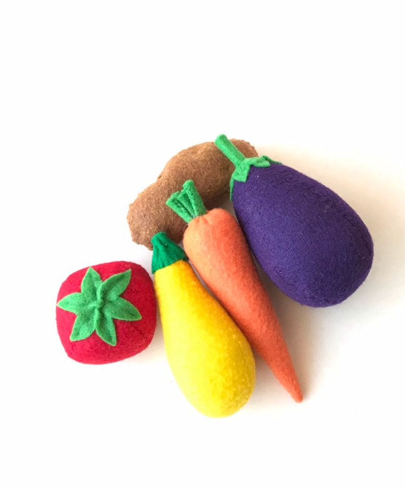 Felt food vegetable set image 8