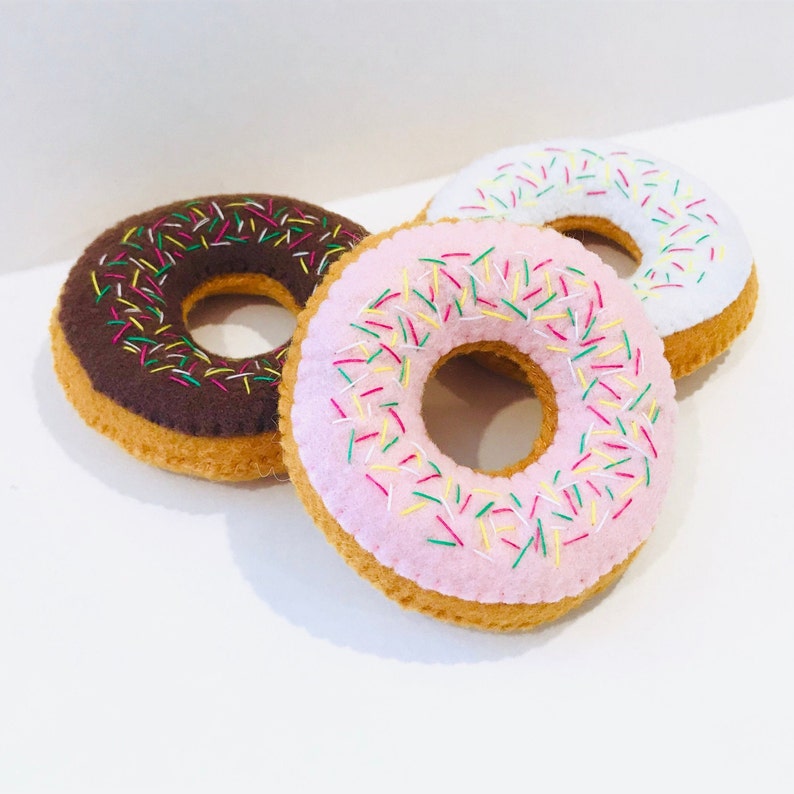Felt food donut play food donut felt toy donuts pretend Etsy