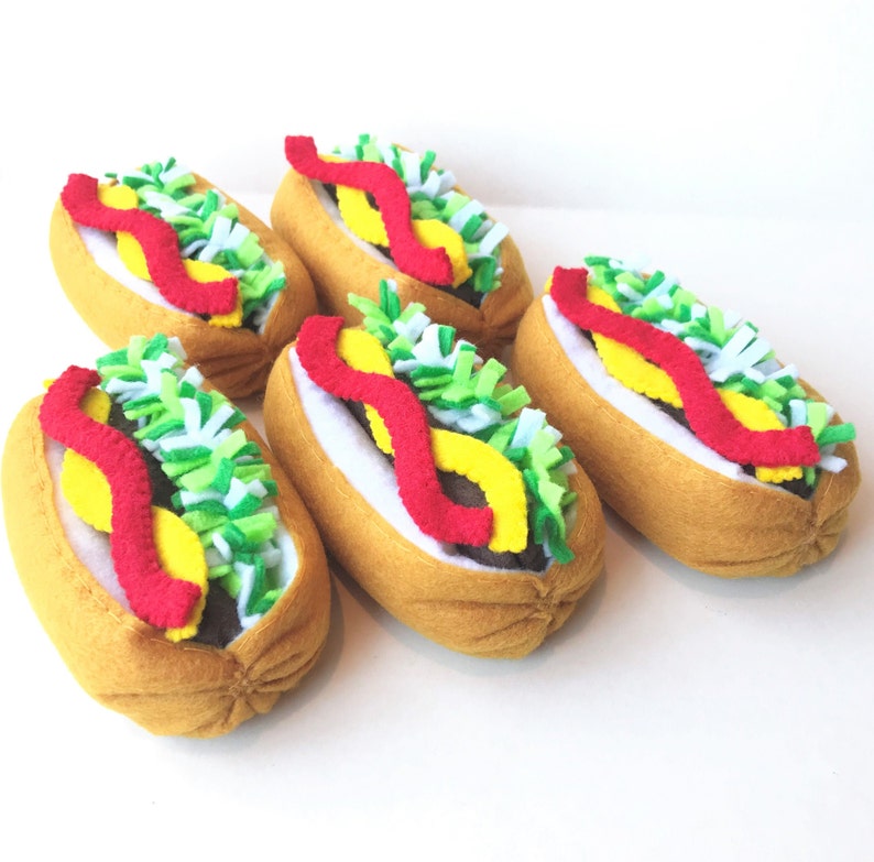Nourriture pour hot-dog en feutre image 4