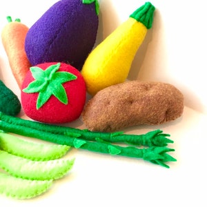 Felt food vegetable set image 4