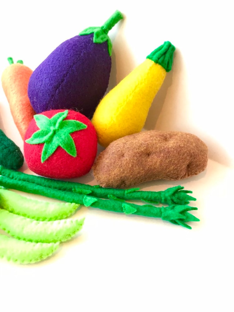 Felt food vegetable set image 4