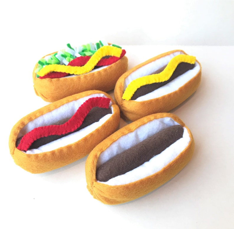 Nourriture pour hot-dog en feutre image 5