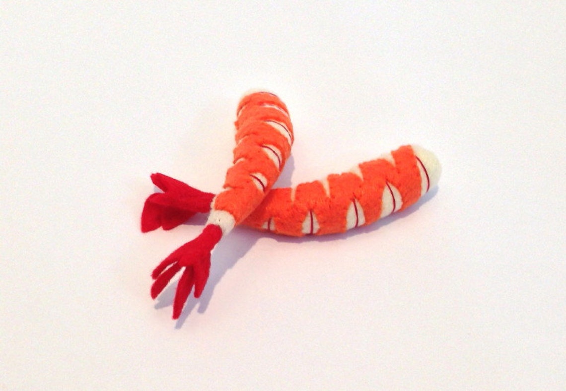 Felt food Shrimp set eco friendly toy felt play food Etsy