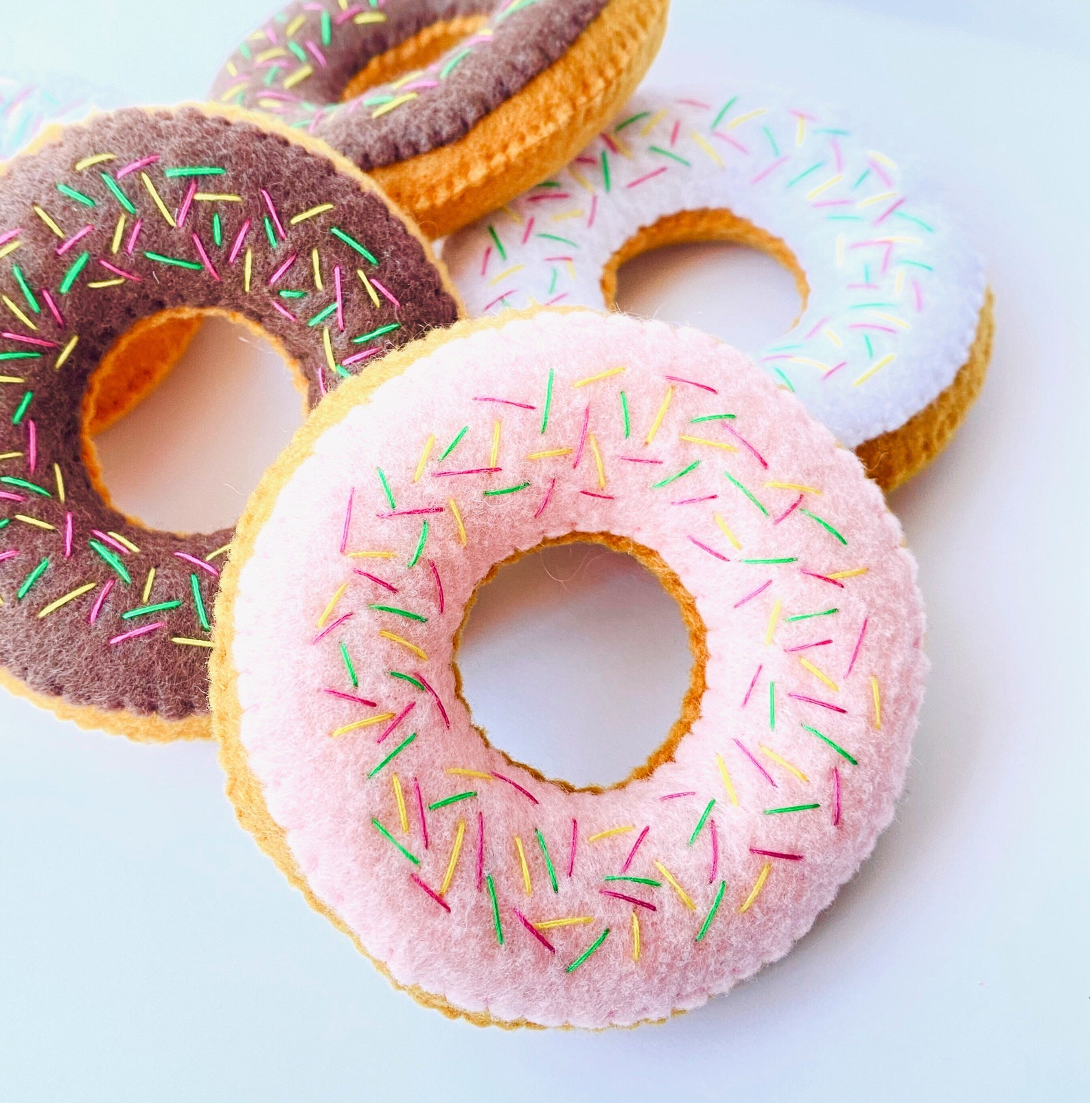 Felt Food Donut Play Food Donut Felt Toy Donuts Pretend Etsy