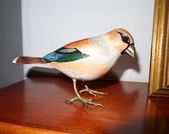 Elli Malevolti Duck Figurine: Hand-carved, Hand-painted Italian