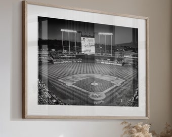 Kansas City Royals Baseball Stadium in Kansas City Missouri Art Print Photo Canvas or Print