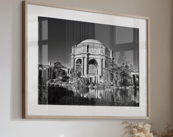 San Francisco Palace of Fine Arts, Photo Wall Art Print, California World's Fair, Canvas or Print