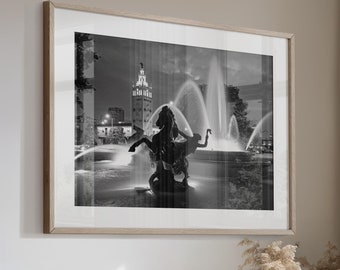 Kansas City Country Club Plaza Kansas City Print Photo Wall Art Canvas or Print