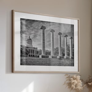Université du Missouri à Columbia, Missouri - Photographie d&#39;art, impression photo, impression d&#39;art mural, toile ou impression, cadeau de remise des diplômes