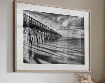 Myrtle Beach Photo Print, South Carolina Print Art - 2nd Ave Pier - Fine Art Photograph Canvas or Print
