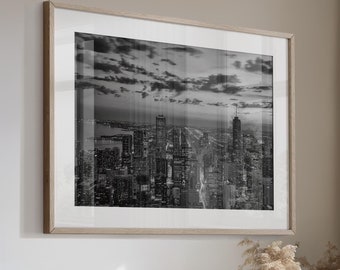 Chicago Skyline Photo Art Print Canvas or Print