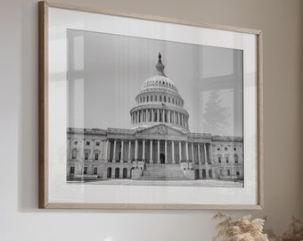 United States Capitol Washington DC - Fine Art Photograph Canvas or Print