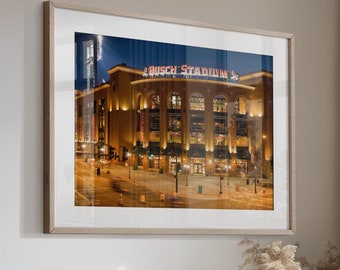 Busch Stadium St. Louis Missouri St Louis Cardinals Baseball Art Print Photo Canvas or Print