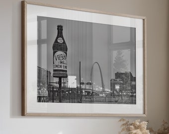 Vess Bottle in St Louis Print Photo Wall Art Canvas or Print