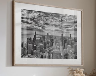 Chicago Skyline Photo Art Print Canvas or Print