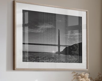 San Francisco Golden Gate Bridge, Photo Wall Art Print, Canvas or Print