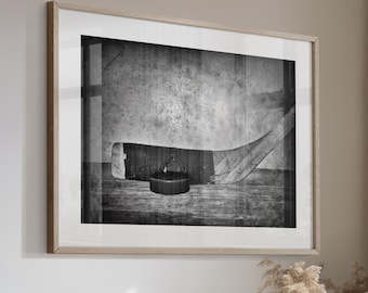 Hockey Print - Boys Room Decor - Hockey Art - Hockey Photo Print - Fine Art Photograph - Vintage Hockey Stick - Hockey Puck Canvas or Print