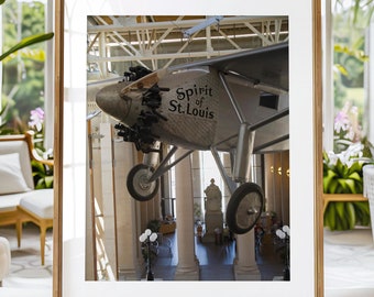 Spirit of St Louis Airplane - Fine Art Photo Print Canvas or Print