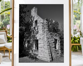 Ha Ha Tonka State Park - Carriage House Ruins - Fine Art Photograph Print Canvas or Print