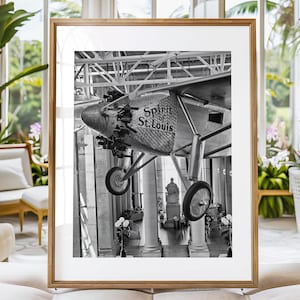 Spirit of St Louis Airplane - Fine Art Photograph Print Canvas or Print