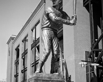 Stan Musial Statue in St. Louis Missouri - Fine Art Photograph Print Canvas or Print