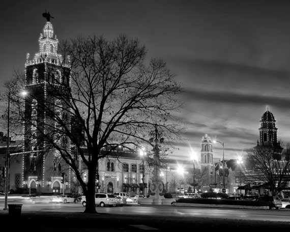 Kansas City Country Club Plaza Kansas City Art Print Photo Etsy