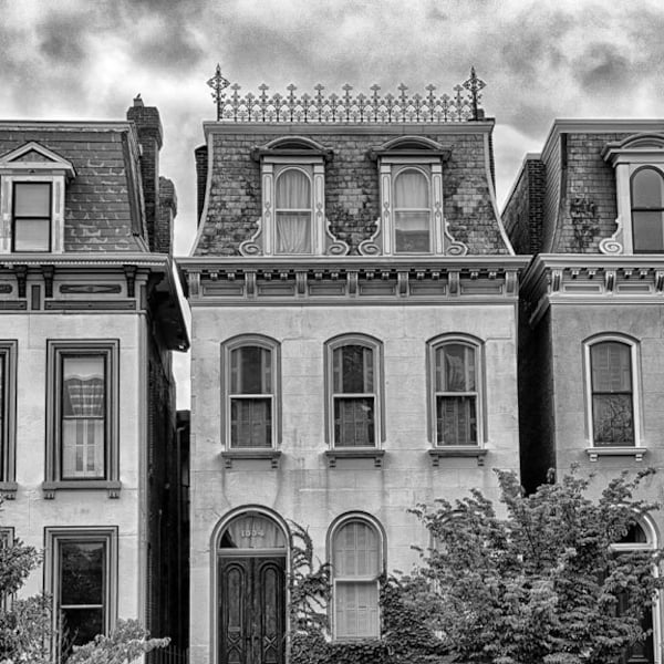 Lafayette Square in St Louis - Fine Art Photograph Painted Ladies Victorian Homes Canvas or Print
