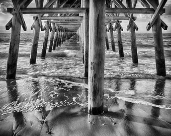 Myrtle Beach Print, South Carolina Photo Art Print, 2nd Ave Pier Canvas or Print