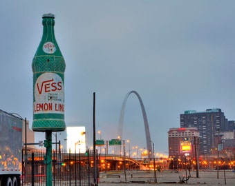 Vess Bottle in St Louis - Fine Art Photo Print Canvas or Print