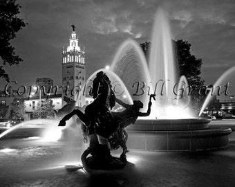 Kansas City Country Club Plaza Kansas City Print Photo Wall Art Canvas or Print