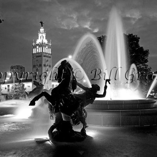 Kansas City Country Club Plaza Kansas City Art Print Photo Etsy