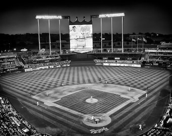 Kansas City Royals Baseball Stadium in Kansas City Missouri Art Print Photo Canvas or Print