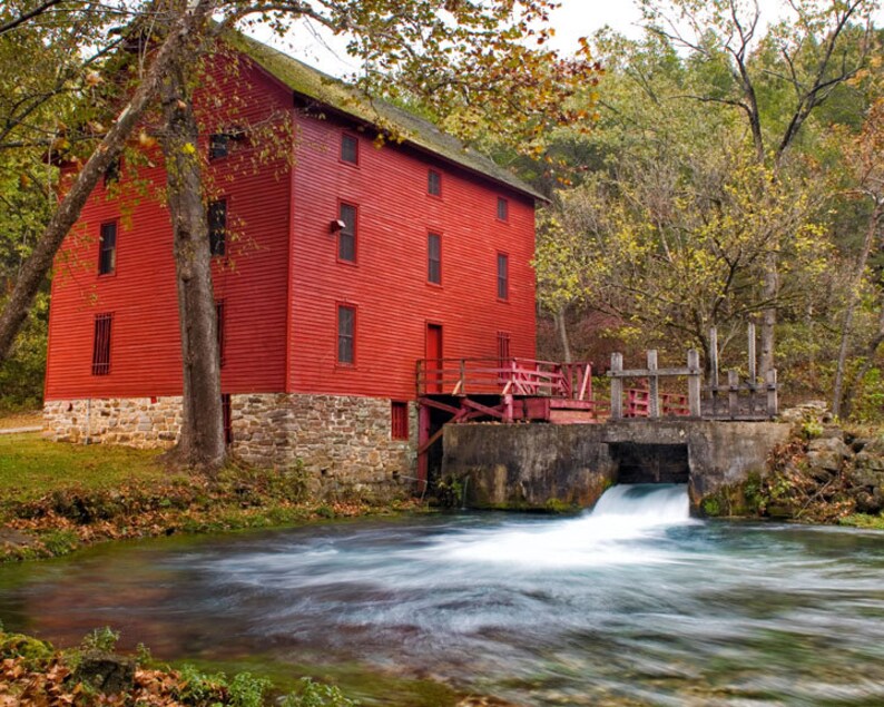 Alley Spring Mill in Missouri Ozark National Scenic Riverways Red Mill
