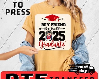 Custom Graduation Ready to Press DTF,Personalized Graduate Print, Heat Press DTF Transfer, Family Graduate Gift Print,Special Graduation DTF