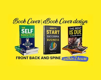 Design Custom Book Cover, eBook, KDP | Print Ready