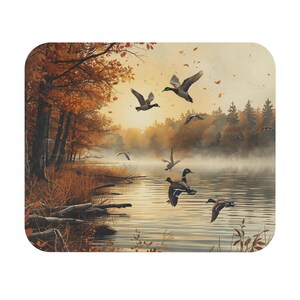 Mouse Pad Personalizzato Con Anatre In Campagna – Antiscivolo, Per Casa O Ufficio