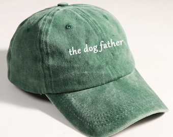 The Dog Father Embroidered Hat, Personalized Dog Dad Hat, Embroidered Baseball Cap, Custom Pet Lover Gift, Mother‘s Day, Father&#39;s Day Gift