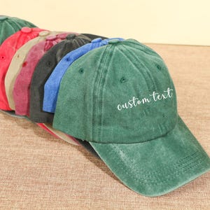 Custom Text Embroidered Hat, Your Text Here, Cool Quote Cap, Vintage Baseball Hat, Custom Trucker Hat, Personalized Gift, Custom Dad Cap