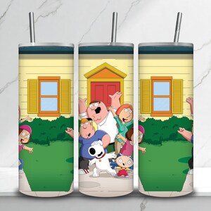 Funny Cartoon-Inspired 20oz Tumbler | Quirky Dad Character Stainless Steel Cup | Animated Comedy Travel Mug | Gift for Cartoon Fans