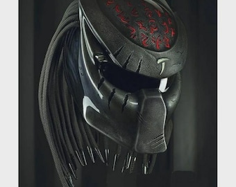 Top The King Custom Predator Motorcycle Helmet