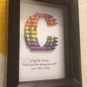 FAST SHIPPING Framed 5 by 7 Teacher Appreciation Gift Personalized Standard Rainbow image 7